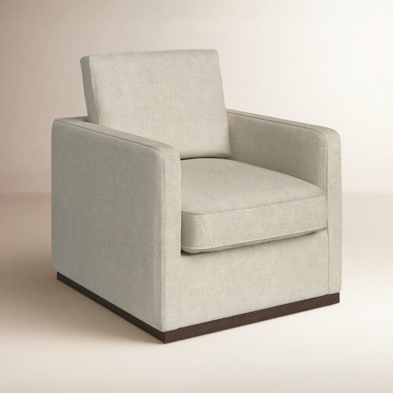 Fauteuil pivotant rembourré Bobbi, Lin performance Effie