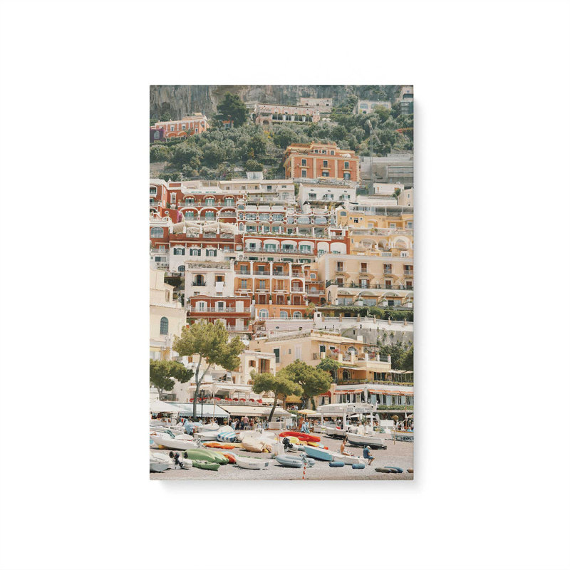 Impression sur toile Cliffside Colors, H 18 po x l 12 po x P 1,25 po, Toile tendue