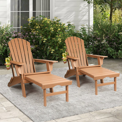 Chaise Adirondack avec repose-pieds Behiye