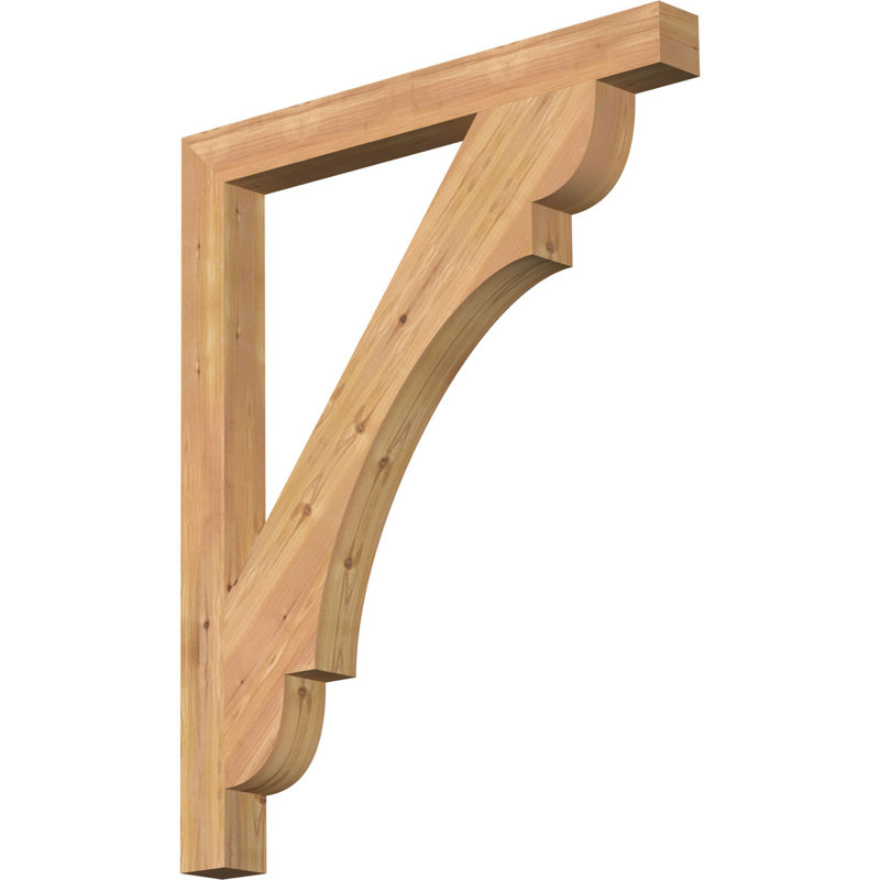 Support de bloc olympique, H 44 po x P 36 po, Cèdre rouge de l'Ouest de l 3 1/2 po (lisse)