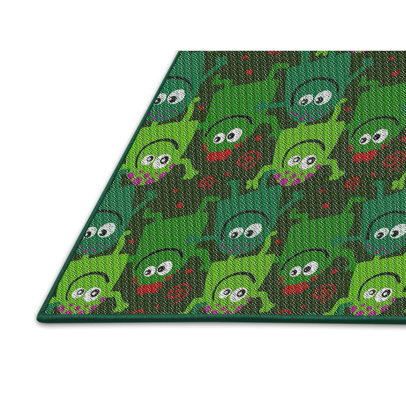 Tapis vert / rouge Mabel, Rectangle 7 pi x 10 pi