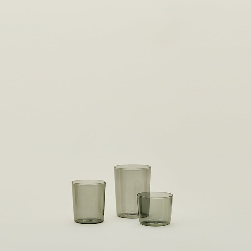 Small Smoke Borosilicate Glass Tumbler Set