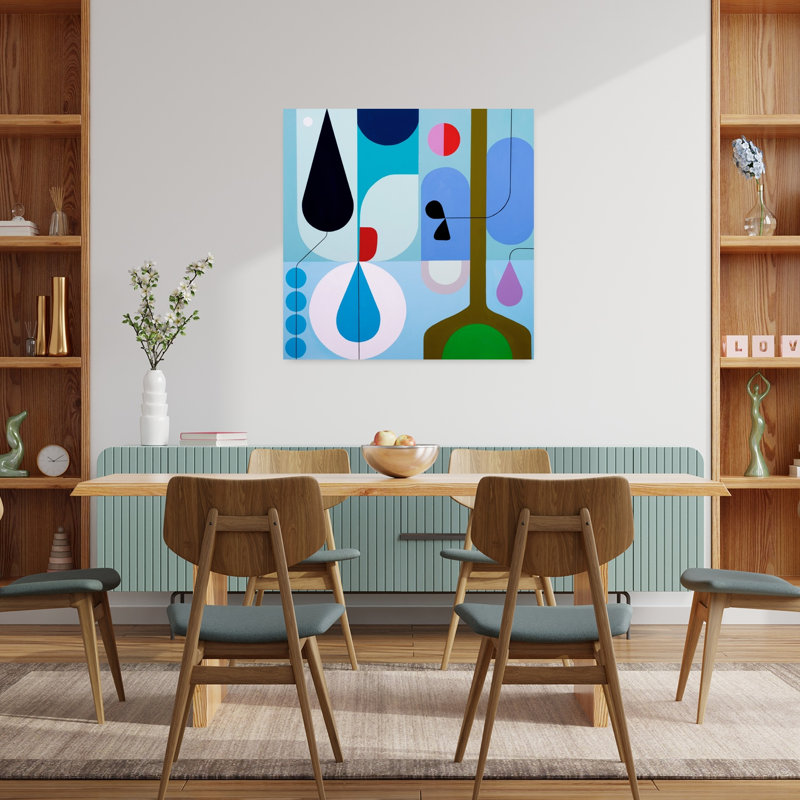 Art contemporain contemporain abstrait, H 36 po x l 36 po