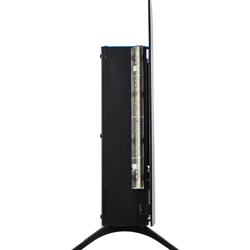 5.05 Inch Wide Electric Fireplace - 1400W Heating, 4 Backlight Colors, Adjustable Brightness, Table Top/Wall Mounted 20.61 High Curved 5000 /H Heat, Multi Color Flame, Remote Control, /Ul , Wall