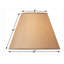 Abat-jour empire en papier beige foncé H 8 po x l 12 po