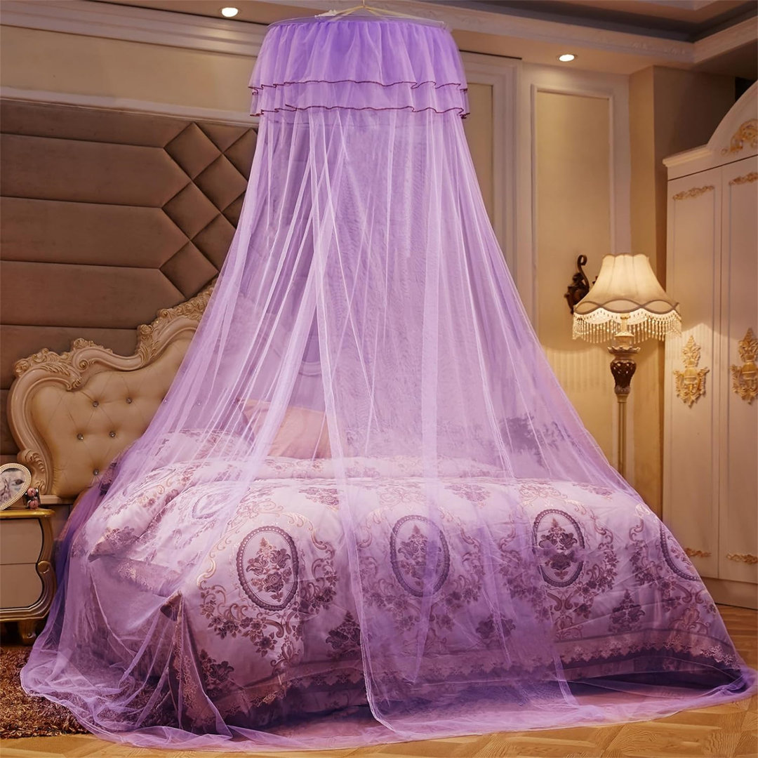 Bed Canopy Princess Dome Mosquito Netting Bed Tent For Girls Boys Bed Curtains Bedroom Decorative(White) sawpy