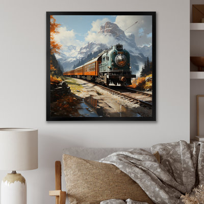 Wilczek Train Majestic Passage Pointillism III - reproduction