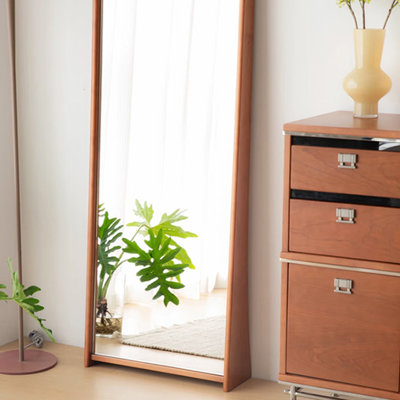Miroirs pleine longueur rectangulaires en bois massif