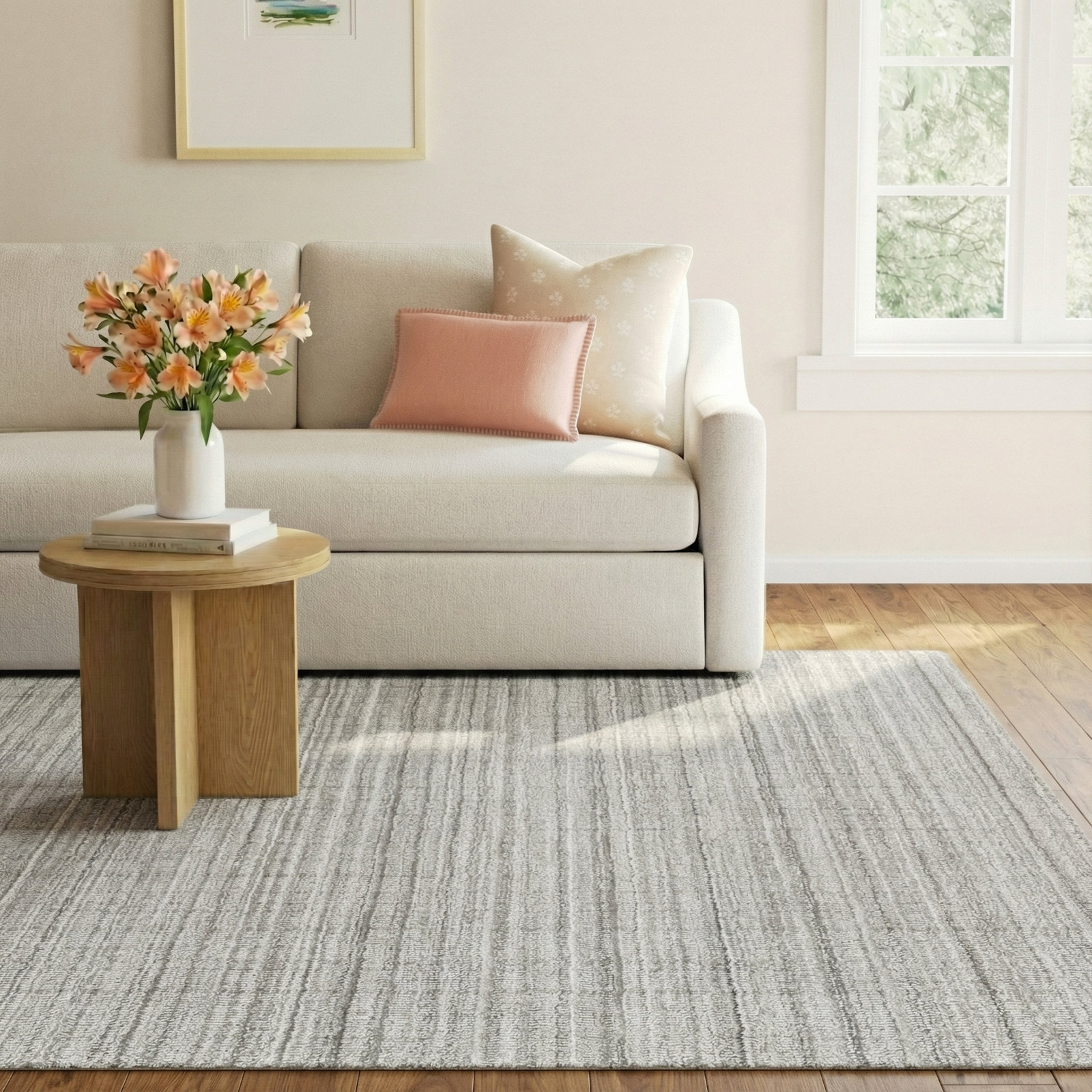 Gerrie Hand-Woven Abstract Rug, Rectangle 8' x 10'