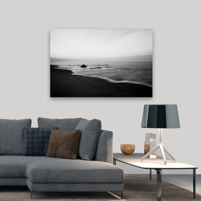 Tranquil Sands contemporain noir noir et blanc plage blanche mer calme