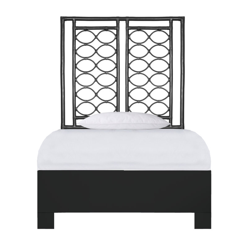 Lit plateforme Infinity, Noir, Simple