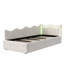 Upholstered Bed Daybed with Storage 90 x 200 cm, Sofa Bed with Metal Slatted Frame-126450421