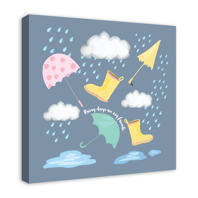 « pluie day », art sur toile Luft, H 20 po x l 20 po x P 1,25 po