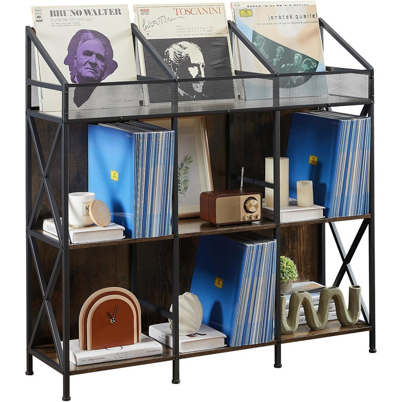 9 Grids Vinyl Record Storage Holder Rack, Record Display ...