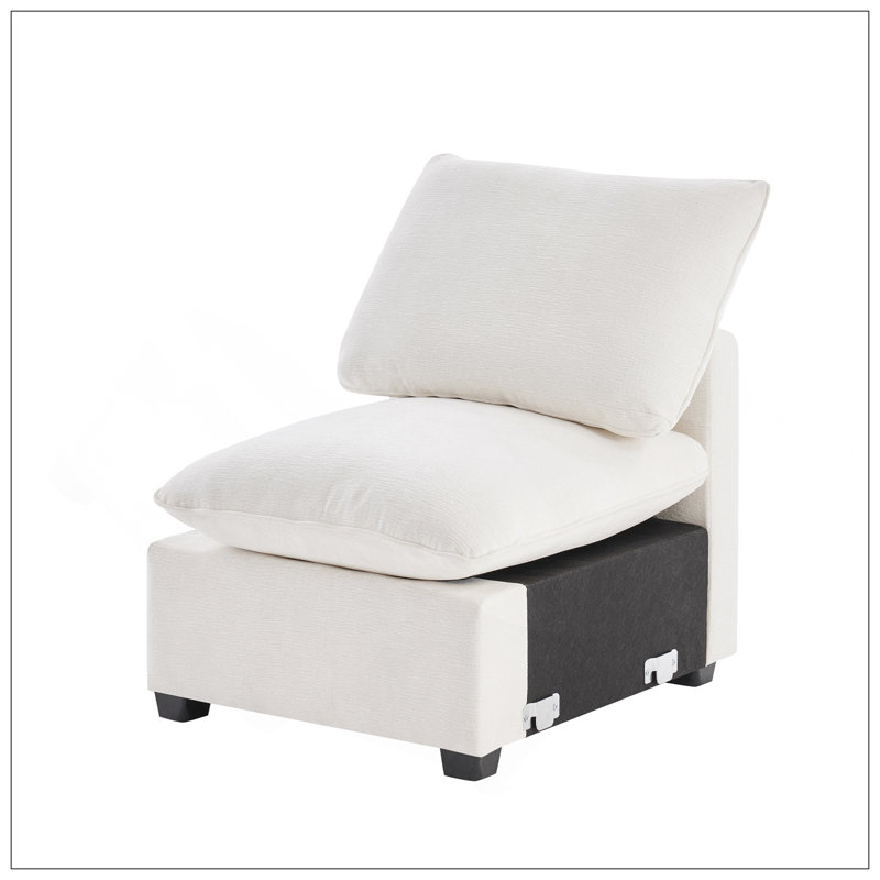 Module de siège simple 30 * 26 "pour canapé modulaire modulaire, assise profonde, chenille