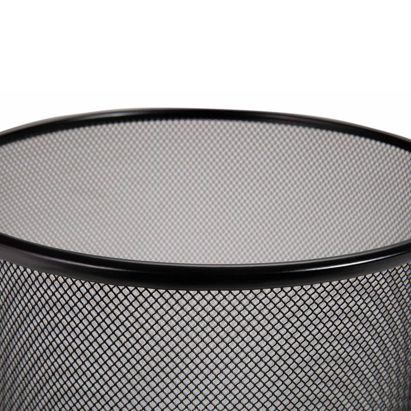 Ensemble de 2 poubelles rondes en acier