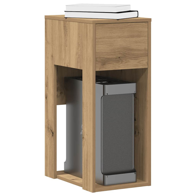 74cm H Computer Cabinet, Artisan oak