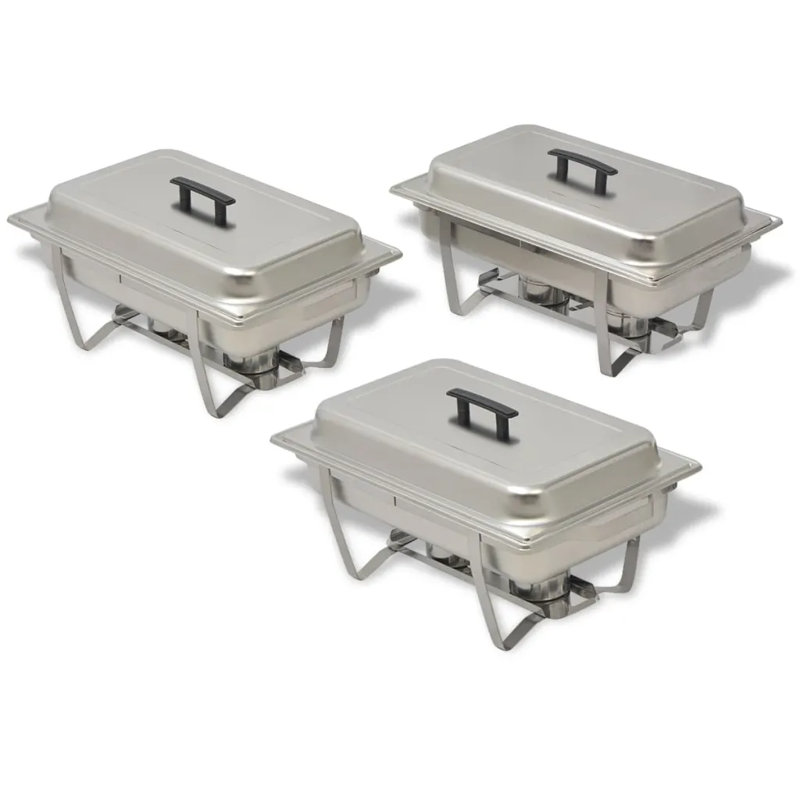 Stainless Steel 3 Piece Chafing Dish Set
