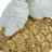 Decorative Kissing Birds on Pineapple Figurine Object for Home Decor - Modern Sculpture for Living Room Decoration or Table Styling - 8", White & Gold