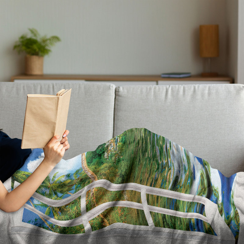 Hand Woven Throw Blanket, 70" x 90"