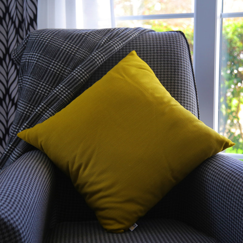 Housse et insert de coussin intérieur / extérieur Calvion, Jaune