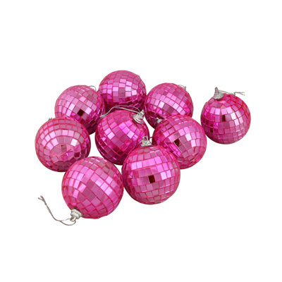 Mirrored Glass Disco Ball Christmas Ornament