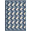 Tapis bleu marine / beige Arneshia-22212673