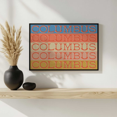 Columbus Stack by Deny Designs Art Print