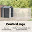 247cm Galvanised Steel Floor Bird Cage