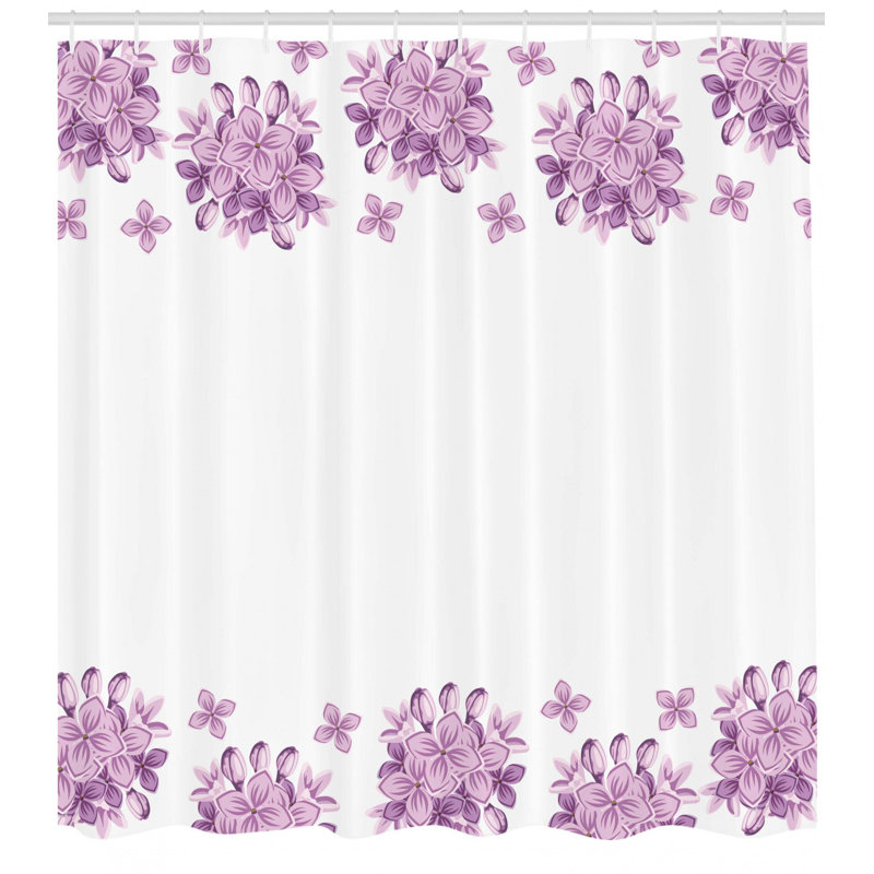Ensemble de rideau de douche + crochets, H 75 po x l 69 po