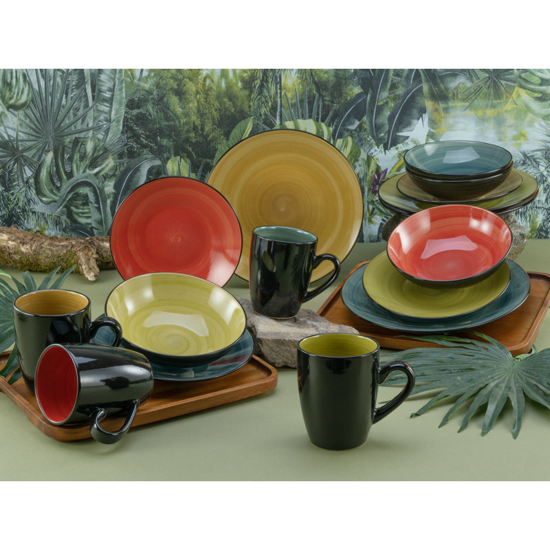 Samoa Piece Stoneware Dinnerware Set - Service for 4