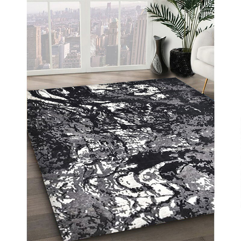 Tapis abstrait gris, Rectangle 8 pi x 10 pi
