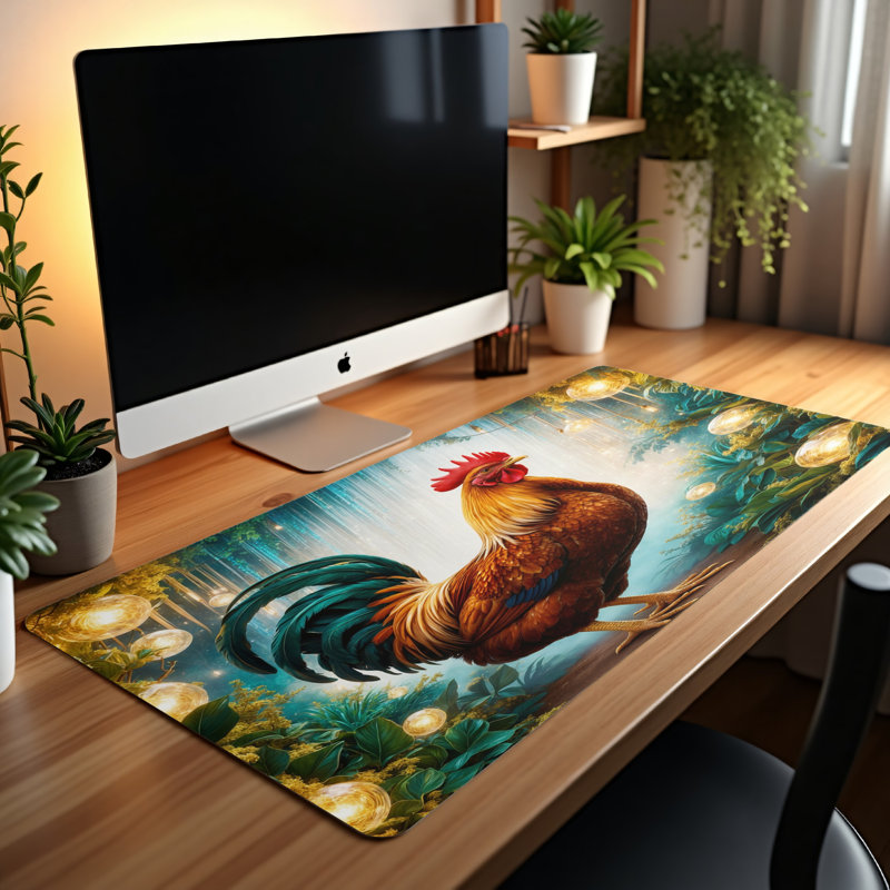 Polyester Desk Pad, 14.4x12.1