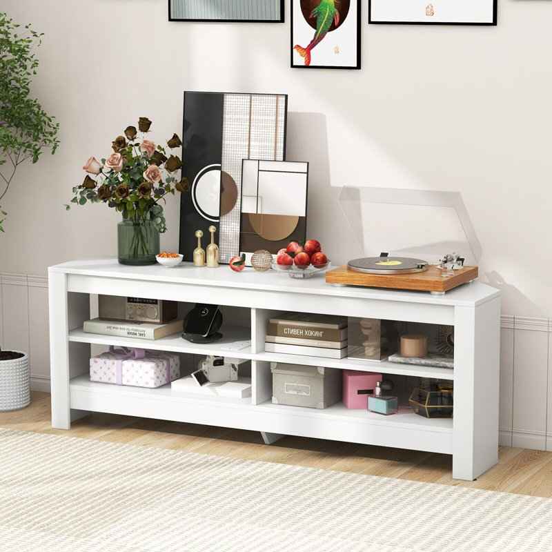 Rafik Unfinished TV Stand for TVs up to 60", White