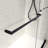 Double Sliding Shower Door 6076 Inch Matte Black - 8Mm Tempered Glass, Nano Easy Clean, Adjustable , Membrane Black, To -