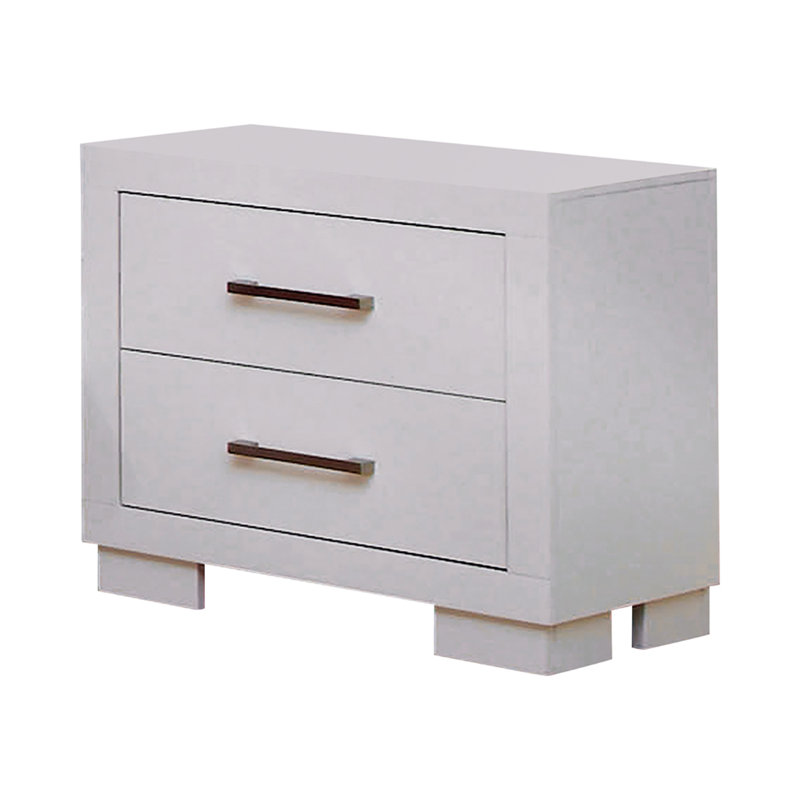 Ensemble de chambre à coucher avec commode 3 pièces Kelemen, Blanc, Grand