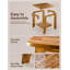 Table d'appoint en teck avec rangement Adirondack