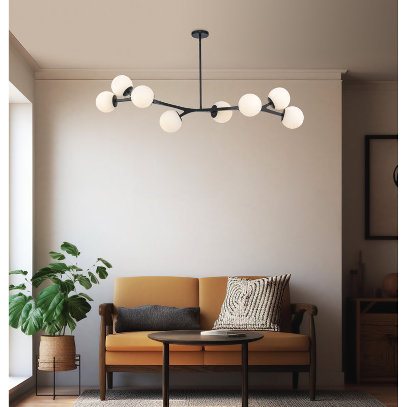 Amarula 8-Light Chandelier, Black