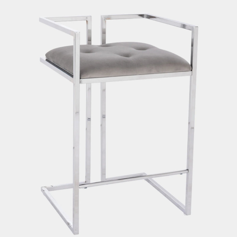 Tabouret en velours Harvey