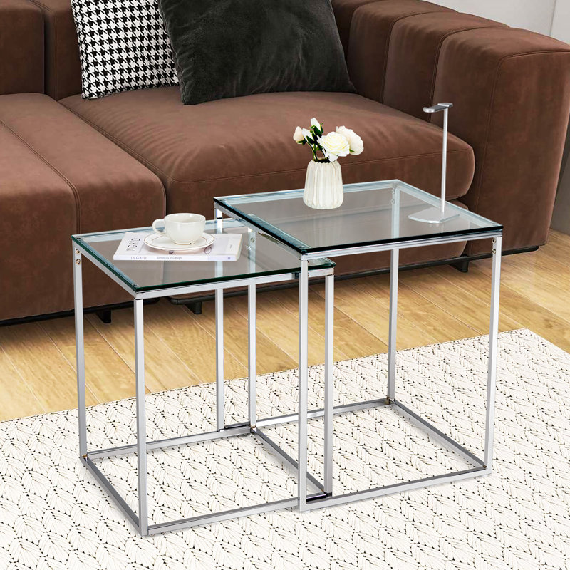 Merlemont Glass Top Nesting Tables