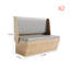 Banc rembourré en similicuir Light Luxury