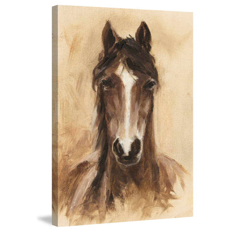 "Cheval ombré", reproduction sur toile tendue, H 60 po x l 40 po