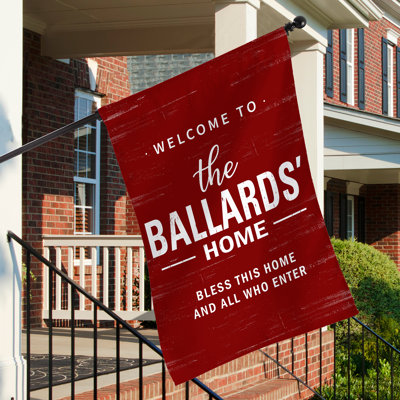 Double Sided 43'' H x 29'' W Polyester House Flag