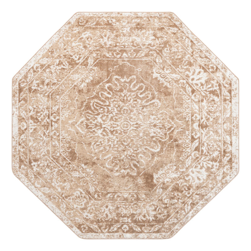 Oriental Indoor Rug, Octagon 7' x 7'