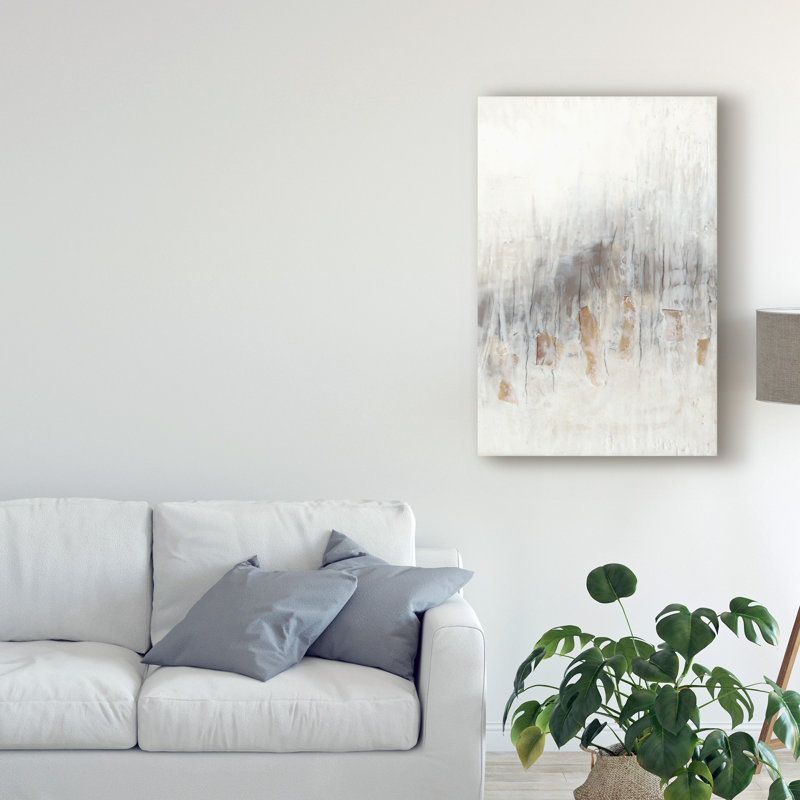 « neutral wave ii », peinture sur toile tendue, H 19 po x l 12 po x P 2 po