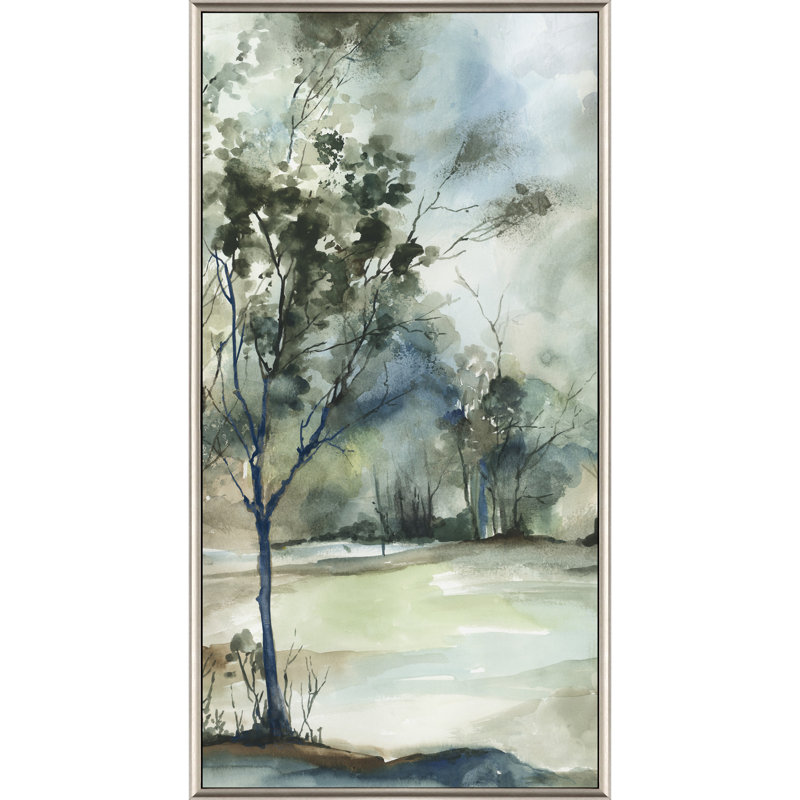 Forest Grove I Silver Floater Frame Print Wall Art