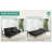 66" Click-Clack Convertible Sofa Bed with Cup Holder Table, Compact PU Leather Futon Couch for Small Spaces, Black-261968274