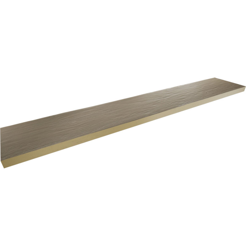 Planche de poutre en faux bois Endurathane, H 12 po x l 96 po x P 1 po, Taupe rustique