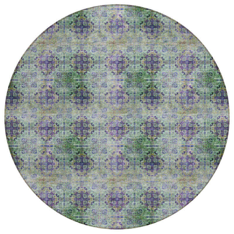 Tapis d'intérieur rond 8 po