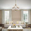 Lustre empire à 5 lumières de style bougie avec accents de cristal Daniesha-494608791